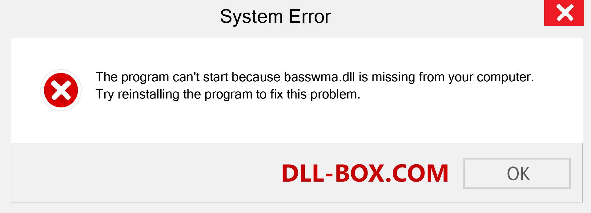  basswma.dll file is missing?. Download for Windows 7, 8, 10 - Fix  basswma dll Missing Error on Windows, photos, images
